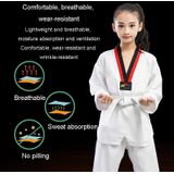 Taekwondokleding Kind Volwassen Katoen Mannen En Vrouwen Taekwondo Trainingsuniformen  Maat: 180 (Alfabet Kraag Lange Mouwen)