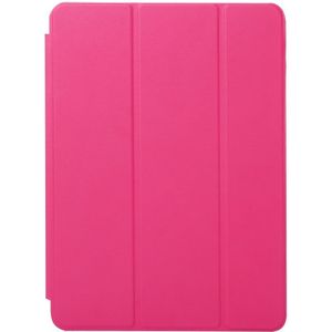 horizontaal Flip Solid Kleur lederen hoesje met Three-folding houder & wekker / slaap functie voor iPad Pro 9.7 inch(hard roze)