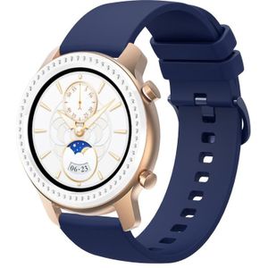 Voor Amazfit GTR 42 mm 20 mm effen kleur zachte siliconen horlogeband