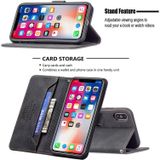 Magnetische sluiting RFID Blokkering Anti-diefstal Lederen Case met Houder & Card Slots & Portemonnee voor iPhone X / XS