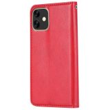 Voor Huawei Y5P 2020 / Honor 9s Knead Skin Texture Horizontale Flip Lederen Case met Photo Frame & Card Slots & Wallet(Red)