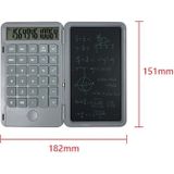 Oplaadbare Writing Board Calculator Portable Multi-Function LCD Student Handwriting Board (Grijs)