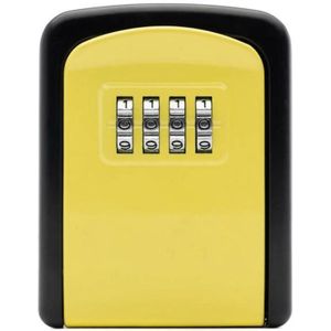 G9 4-digit Password Aluminum Alloy Key Storage Box(Yellow)