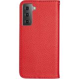 Voor Samsung Galaxy S30 Plus Litchi Texture Horizontale Flip Lederen case met Holder & Card Slots(Rood)