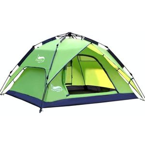 Desert & Fox Outdoor Travel Camp Tent Beach Automatisch gemakkelijk bouwen van tent voor 3-4 personen (groen groen)