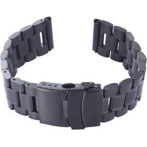 Voor Apple Watch 38 mm zwart stalen horlogeband  alleen gebruikt in combinatie met Connectors (S-AW-3291)(Black)