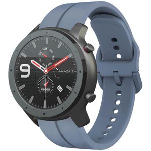 Voor Amazfit GTR 47 mm 22 mm lus siliconen horlogeband