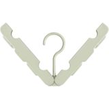 Opvouwbare kleding Hanger Droogrek met 4 verborgen Clips voor Home / reizen  willekeurige kleur levering