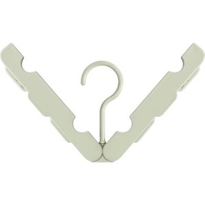 Opvouwbare kleding Hanger Droogrek met 4 verborgen Clips voor Home / reizen  willekeurige kleur levering