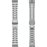 Voor Garmin Fenix 6x 26mm Titanium Alloy Quick Release Vervanging Horlogeband (Silver)