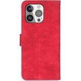 Antilope textuur magnetische gesp horizontale flip PU lederen geval met kaart slots &portemonnee & houder voor iPhone 13 Pro (rood)