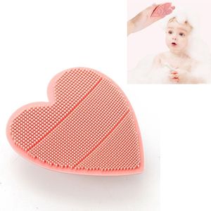 Baby Siliconen Shampoo Brush Zachte en comfortabele Baby Shower Massage Brush Baby Care Products (Roze)