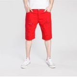 Zomer casual gescheurde denim shorts voor mannen (kleur: rood maat: XL)