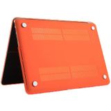 MacBook Pro Retina 15.4 inch Frosted structuur hard Kunststof Hoesje / Case (Oranje)