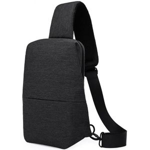 KAKA Chest Bag Leisure Single Schouder Messenger Bag Multifunctionele Outdoor Sport Waterdichte Taille Tas (Zwart)