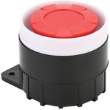2 stks BJ-1K High-Decibel Actieve zoemer Dual Audio Elektronische Sirene Alarm Wandmontage Anti-diefstal Buzzer  Voltage: 12V (rood wit zwart)