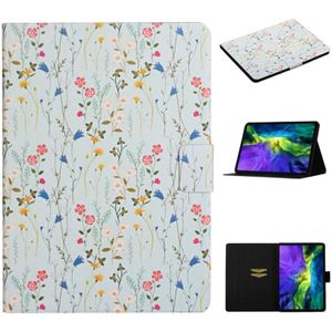 Voor iPad Pro 11 2020 Bloempatroon Horizontaal Flip Lederen kast met kaartslots & houder(small floral)