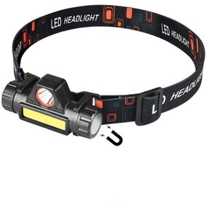 2 stks 101 USB oplaadbare koplamp Glare zaklamp magneet camping licht buiten vislicht (koplamp + USB-kabel)