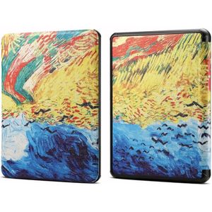 For Amazon Kindle 11th Gen 2022 6 inch Painted Voltage Leather Tablet Case(Van Gogh Oil Painting)