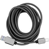 3m Geweven stijl 2A USB-C / Type-C Male 3.1 USB 3.0 Male gegevens / Kabel van de Lader  Voor Samsung Galaxy S8 & S8 PLUS / LG G6 / Huawei P10 & P10 Plus / Xiaomi Mi 6 & Max 2 nl andere Smartphones  Lengte: 3m