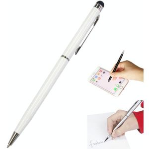 AT-18 3 in 1 Rotary Mobile Phone Touch Screen Handschrift Pen is geschikt voor Apple / Huawei / Samsung (Wit)