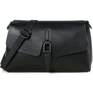 T11152 Fashion All-Match Single Shoulder Messenger Bag Dames (Zwart)