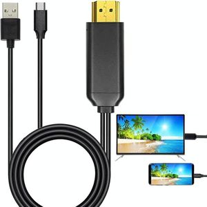 USB 3.1 Type-C naar HDMI MHL 4K HD Video Digitale Converter Kabel voor Android Telefoon naar Monitor Projector TV(Zwart)