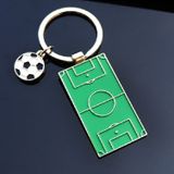 2 PC'S creatieve voetbal cadeau hanger metalen Voetbalschoen sleutelhanger  stijl: voetbalstadions