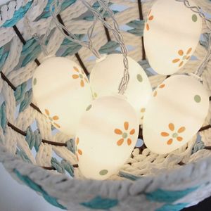 10 bollen LED schattig Pasen eieren decoratieve Lamp vakantie decoratieve lampen (koel wit)