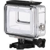 PULUZ voor GoPro HERO7 zilver /7 wit 45 m onderwater waterdichte behuizing duiken beschermhoes met gesp Basic Mount & schroef