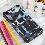 Voor Samsung Galaxy A15 Camouflage Armor Kickstand TPU + PC magnetische telefoonhoes