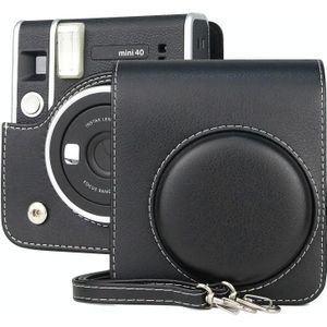 Full Body Camera Retro PU lederen tas met riem voor Fujifilm Instax Mini 40