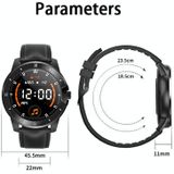 MX12 1 3 inch IPS kleurenscherm IP68 waterdicht slim horloge  ondersteuning bluetooth oproep / slaap monitoring / hartslag monitoring  stijl: stalen band (zilver)