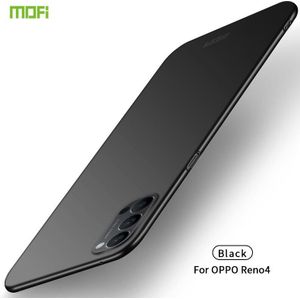 Voor OPPO Reno4 MOFI Frosted PC Ultra-thin Hard Case(Black)