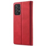 Voor Samsung Galaxy A72 5G / 4G LC.IMEEKE Sterk Magnetisme Ultradun Horizontale Flip Matte TPU + PU Lederen Hoesje met Houder & Kaart Slots & Portemonnee (Rood)