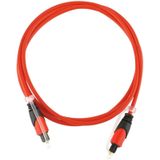 Digitale Audio optische Toslink kabel  kabellengte: 1m  OD: 4 0 mm (verguld)