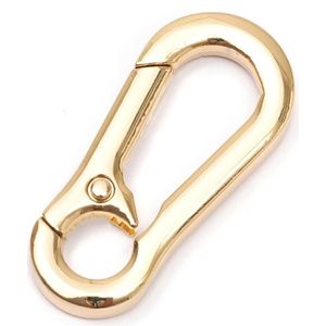 20 stuks auto volledige metalen taille sleutelhanger anti-verloren sleutelhanger (goud geen cirkel)