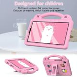 Voor Samsung Galaxy Tab A9 Handvat Kickstand Kinderen EVA Schokbestendige Tablet Case (Roze)