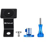 PULUZ aluminiumlegering motorfiets vaste houder Mount met statief Adapter & schroeven voor  GoPro HERO 7 / 6 / 5 / 5 session / 4 session / 4 / 3+/ 3 / 2 / 1  andere Sport Cameras(blauw)