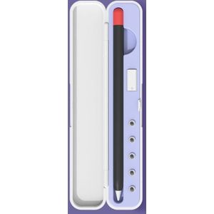 Silicone Stylus Protection Box Box voor Apple Potlood 1/2  Specificatie: 10mm (Clove Purple)