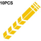 10 PCS auto streep reflecterende sticker motorfiets fender pijlstickers