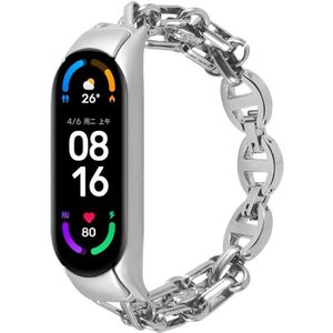 Voor Xiaomi Mi Band 4 /3 metalen ketting roestvrijstalen horlogeband