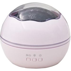 Small Ball USB Roterende Starry Sky Ocean Projector Night Light (Roze)