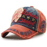 Jamont 9909 Sun Hat Star Shape Rivet Casual Letters Baseball Cap Outdoor Peaked Cap  Size: One Size (Wine Red)