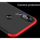 GKK voor Huawei P20 Lite PC 360 graden volledige dekking beschermende case terug cover (rood)
