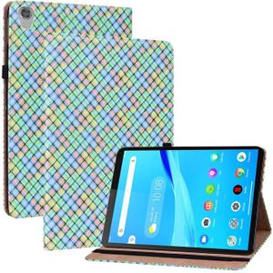 Voor Lenovo Tab M8 HD TB-8505F 8 0 Kleur Weave Lederen Tablet Case met Houder (Rainbow)
