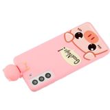 Voor Samsung Galaxy S22 + 5G Schokbestendig Cartoon TPU-telefooncase (schattig varken)