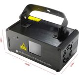 18W LED n Beam Laser Projector (rood licht + blauw licht + groen licht)  DM-RGB400 met afstandsbediening  DMX / Run / geluid controle Auto Modes  100-240V AC