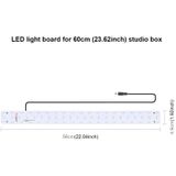 PULUZ 30W 1690LM 60 LEDs SMD 5730 5500K aluminium basis licht paneel voor 60cm Studio tent