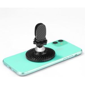 R-Just HZ10 Kleine Whirlwind Magnetic Car Phone Holder (koolstofvezel zwart)